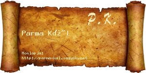 Parma Kál névjegykártya